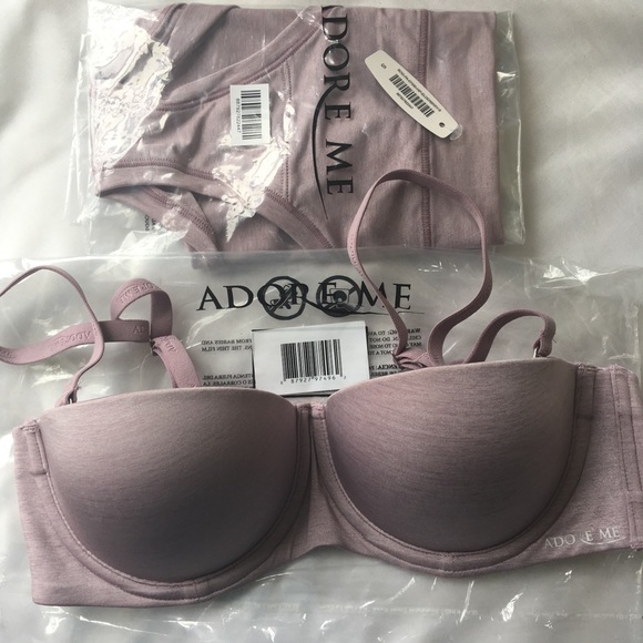 Push-up strapless bra and hipster panty set - Picture 2 of 4